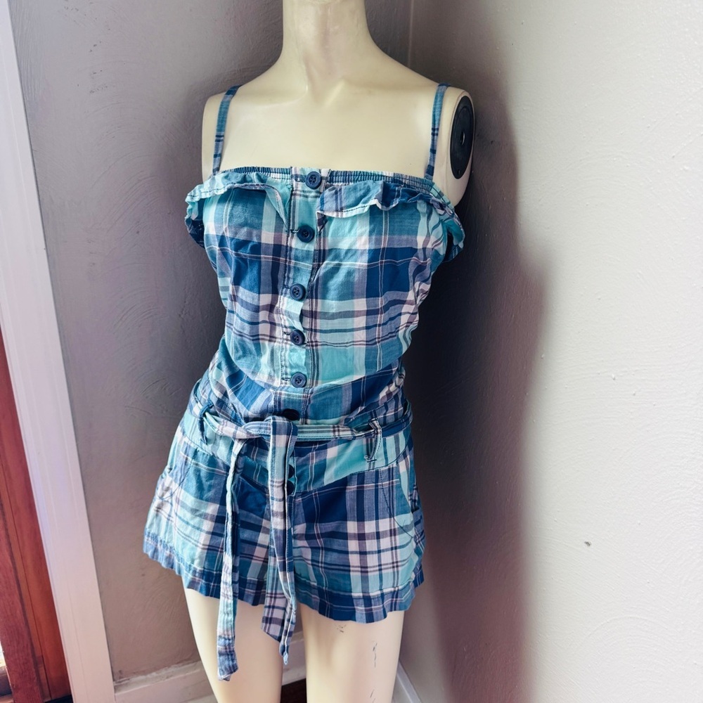 Guess plaid sleeveless romper size 26(s)